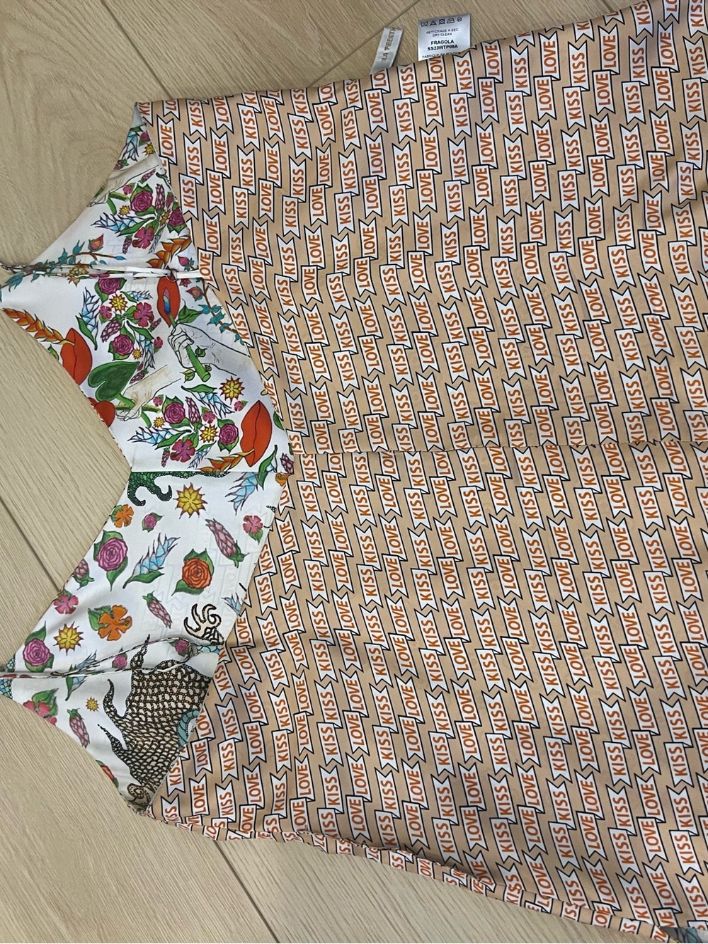 La Prestic Ouiston Floral & Dragon Print Spaghetti Strap Cami. - Picture 5 of 7